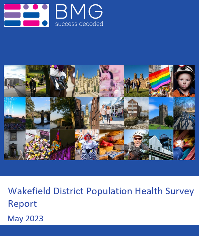 Adult Population Health Survey 2023 front cover of final report